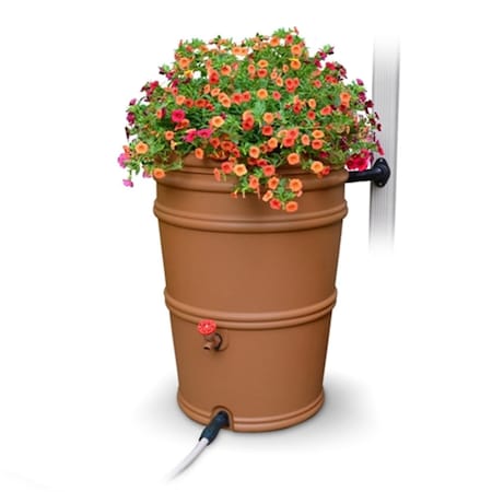 Gardencontrol 45 Gallon RainStation Rain Barrel - Terracotta GA2573817